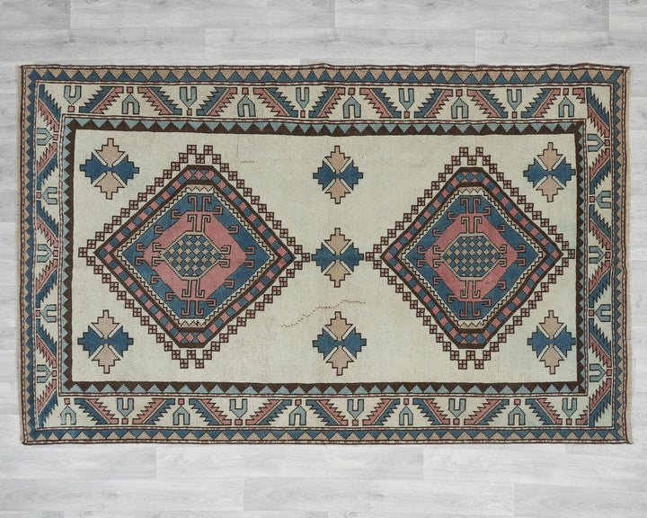 Rust Oushak Rug 7' 7" x 4' 9" | No. VR27674