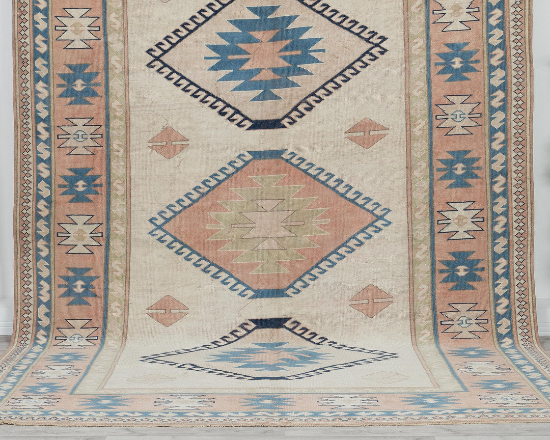 Neutral Oushak Rug 7' 1" x 9' 11" | No. VR57328