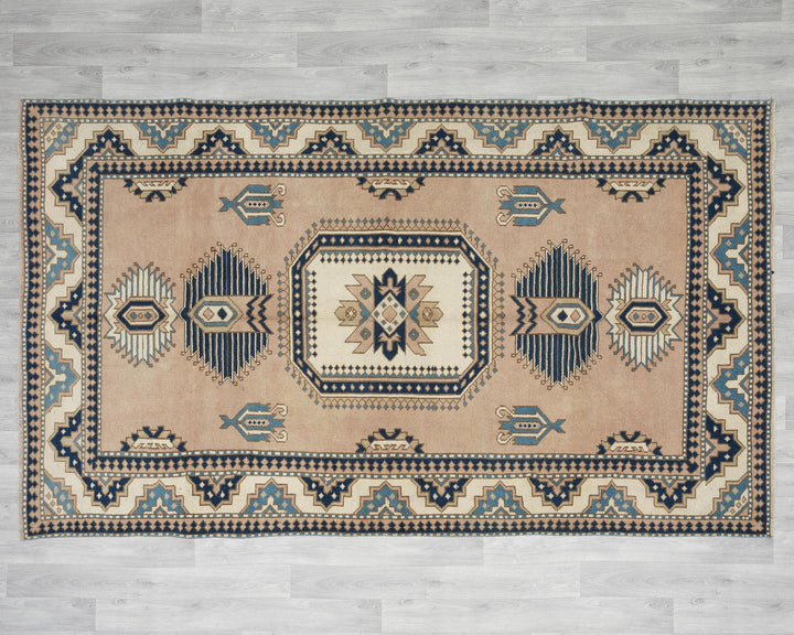Neutral Oushak Rug 5' 5" x 8' 7" | No. VR95585