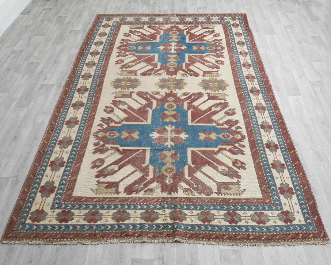Vintage Turkish Rug 6' 4" x 9' 2" | No. VR12485