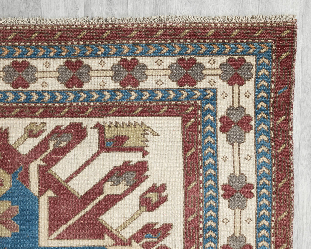 Vintage Turkish Rug 6' 4" x 9' 2" | No. VR12485
