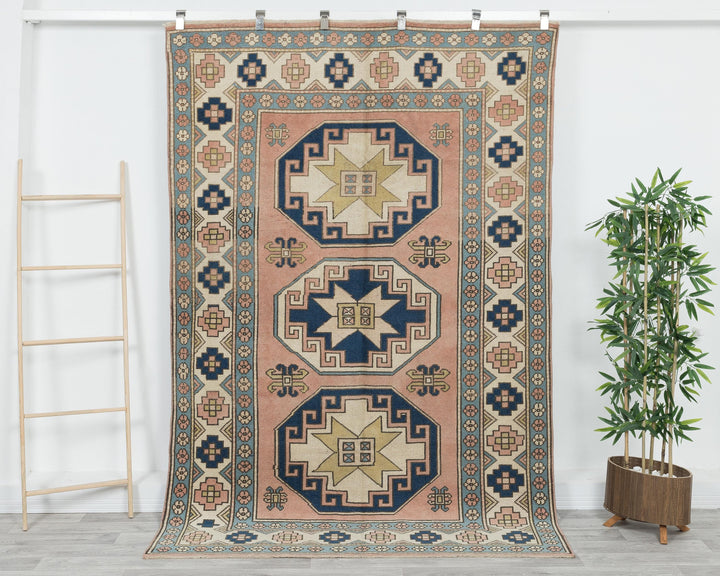 Pink Oushak Rug 5' 4" x 7' 11" | No. VR61513