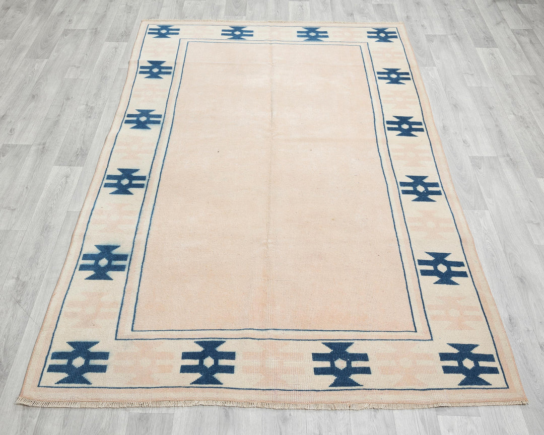 Pink Oushak Rug 4' 11" x 7' 6" | No. VR12466