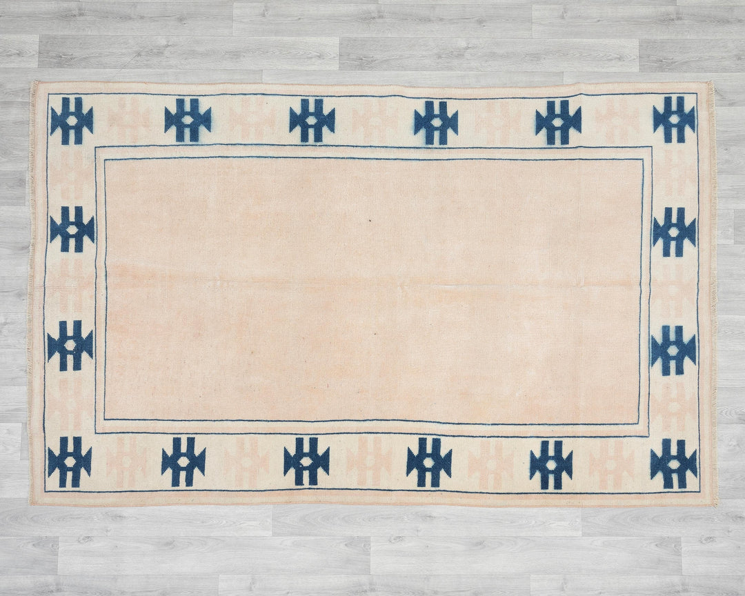Pink Oushak Rug 4' 11" x 7' 6" | No. VR12466