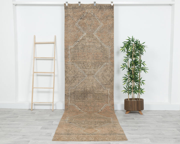 Beige Runner Rug 3' 1" x 11' 1" | No. VR72140
