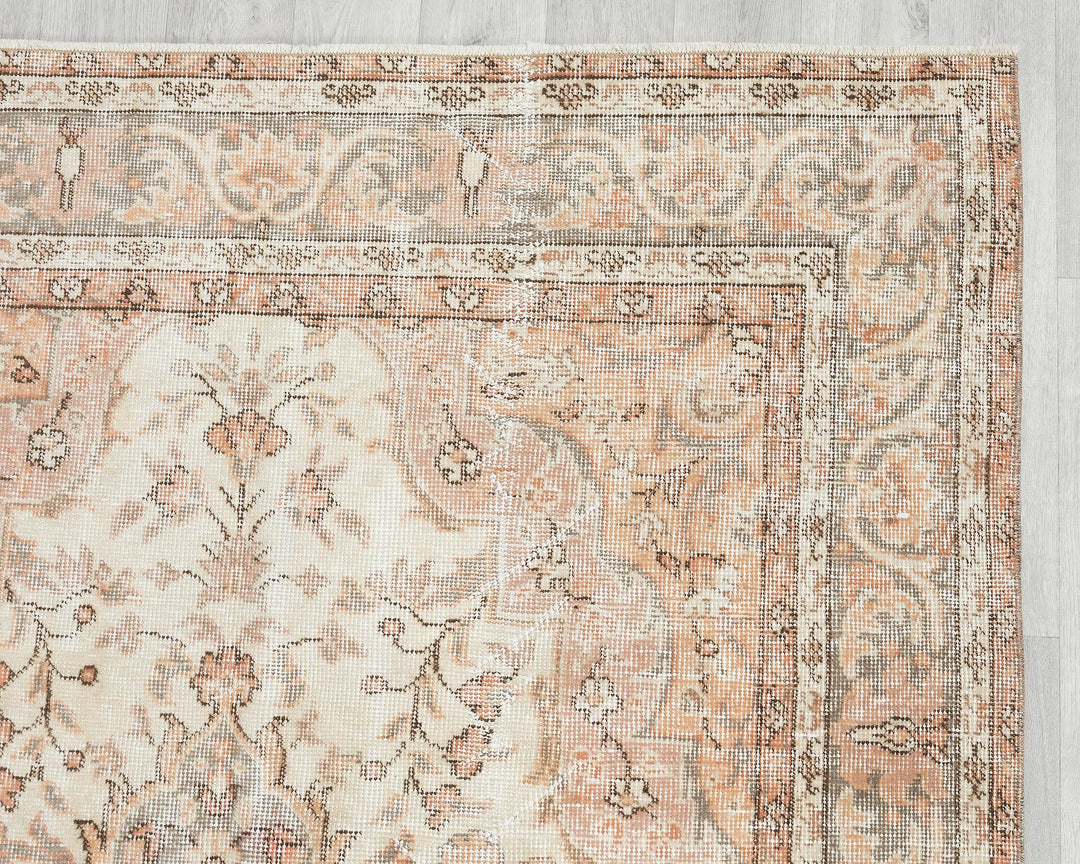 Rust Oushak Rug 9' 2" x 4' 7" | No. VR18607