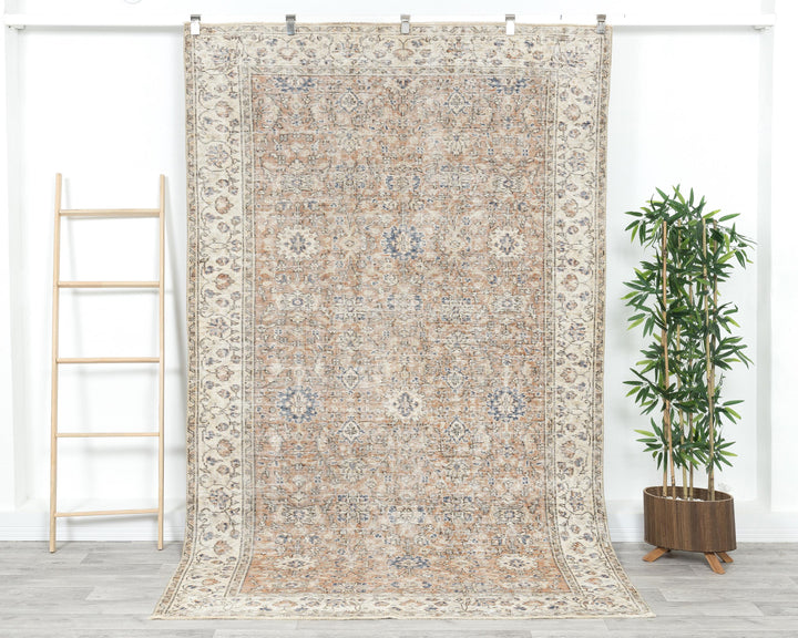 Pink Oushak Rug 8' 8" x 5' 1" | No. VR87194