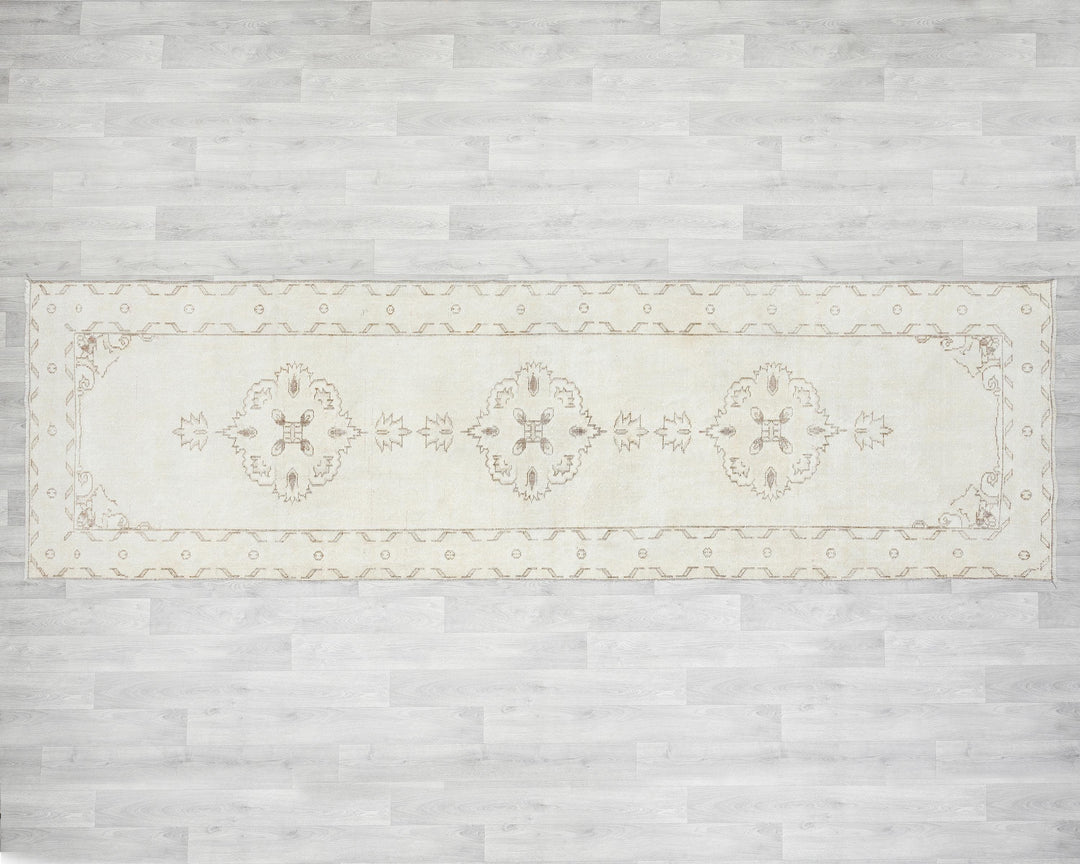 Beige Runner Rug 3' 5" x 11' 4" | No. VR75966