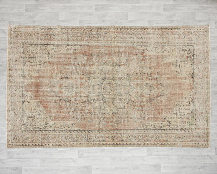 Orange Oushak Rug 6' 1" x 9' 8" | No. VR26321