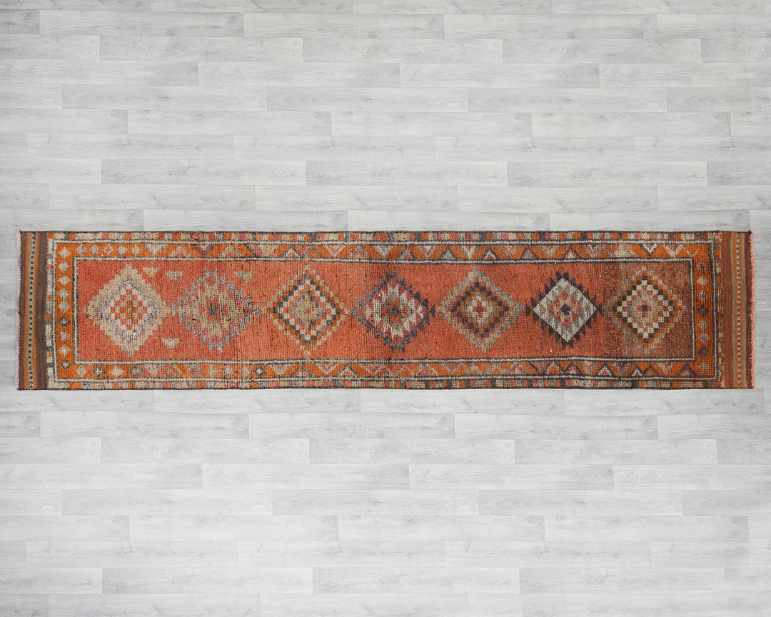 Orange Runner Rug 11' 10" x 2' 7" | No. VR35268