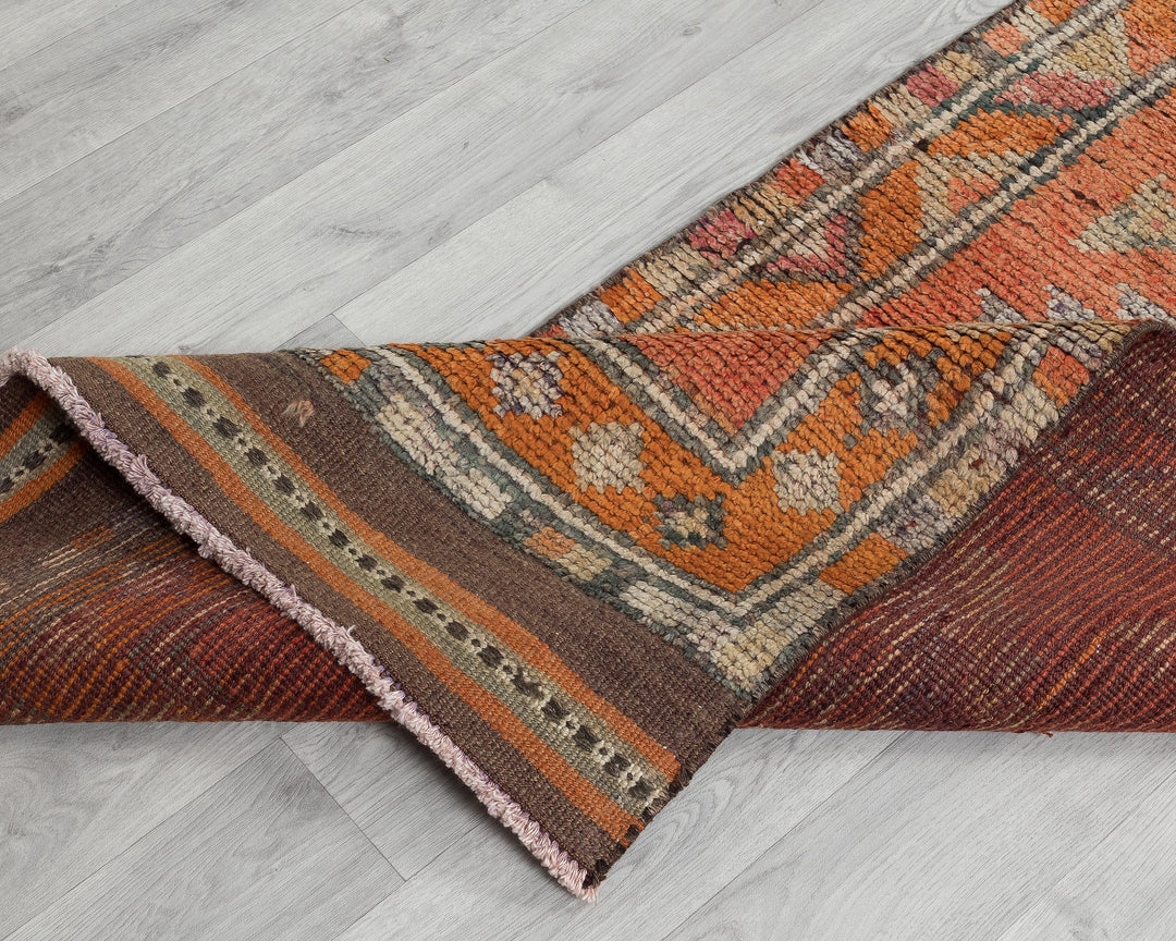 Orange Runner Rug 11' 10" x 2' 7" | No. VR35268