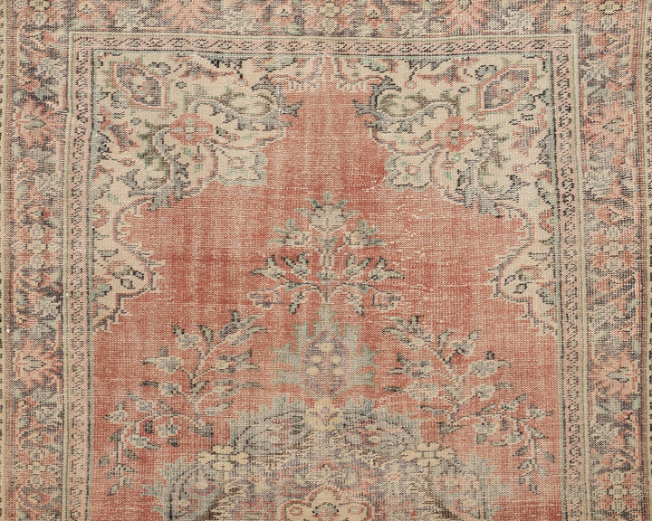 Distressed Oushak Rug 5' 11" x 10' | No. VR16935
