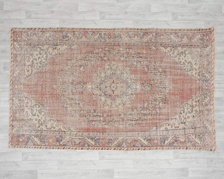 Pastel Oushak Rug 5' 8" x 9' | No. VR36411