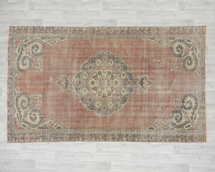 Rust Oushak Rug 5' 4" x 8' 6" | No. VR64831