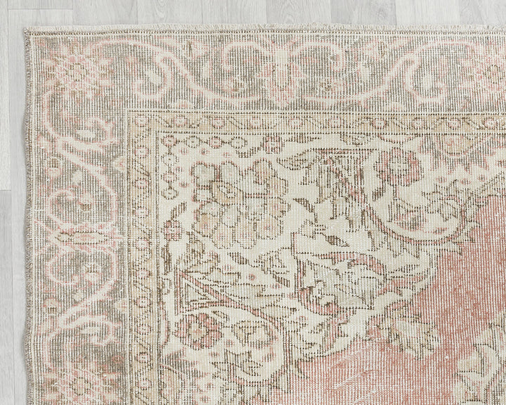 Neutral Oushak Rug 5' 10" x 9' 1" | No. VR71177