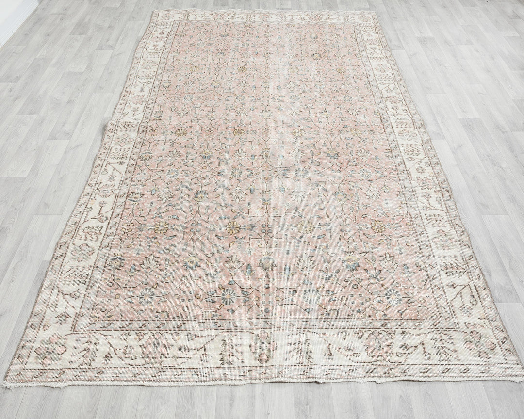 Pink Oushak Rug 5' 8" x 9' 7" | No. VR96976
