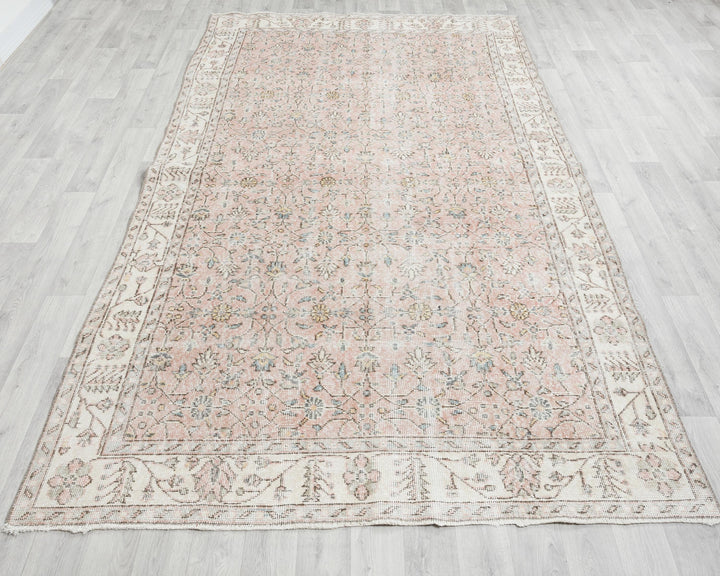 Pink Oushak Rug 5' 8" x 9' 7" | No. VR96976