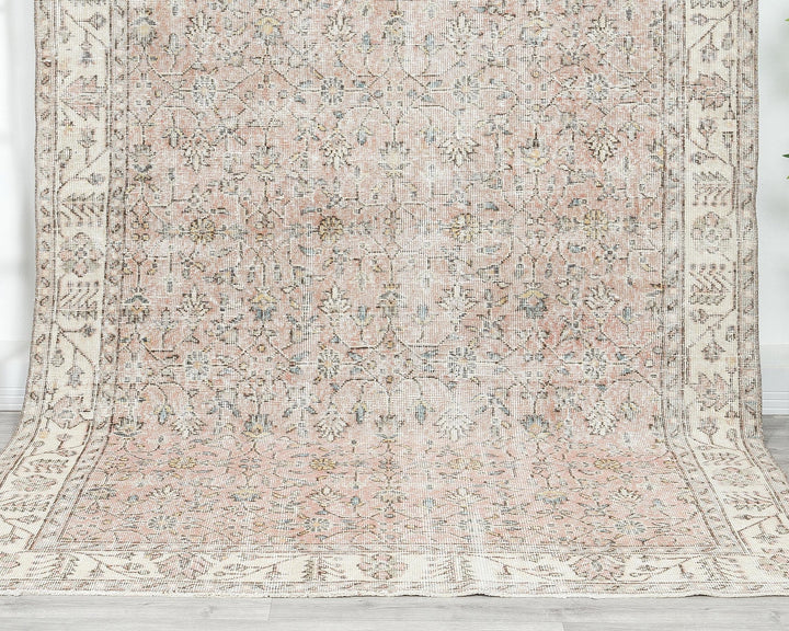 Pink Oushak Rug 5' 8" x 9' 7" | No. VR96976