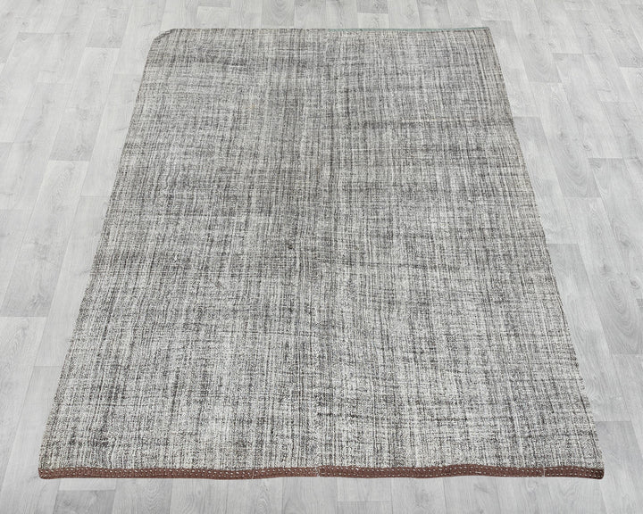 Gray Kilim Rug 6' 8" x 8' 8" | No. VR10615