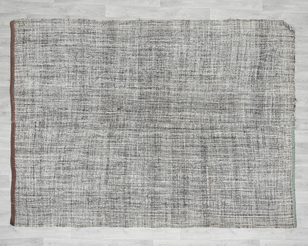 Gray Kilim Rug 6' 8" x 8' 8" | No. VR10615