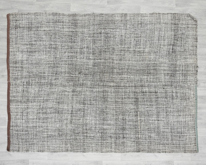 Gray Kilim Rug 6' 8" x 8' 8" | No. VR10615