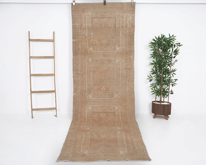 Beige Runner Rug 3' 5" x 10' 11" | No. VR21921