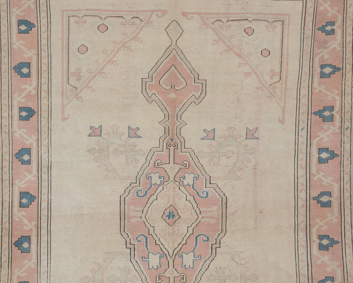 Beige Oushak Rug 6' 3" x 9' 2" | No. VR32890