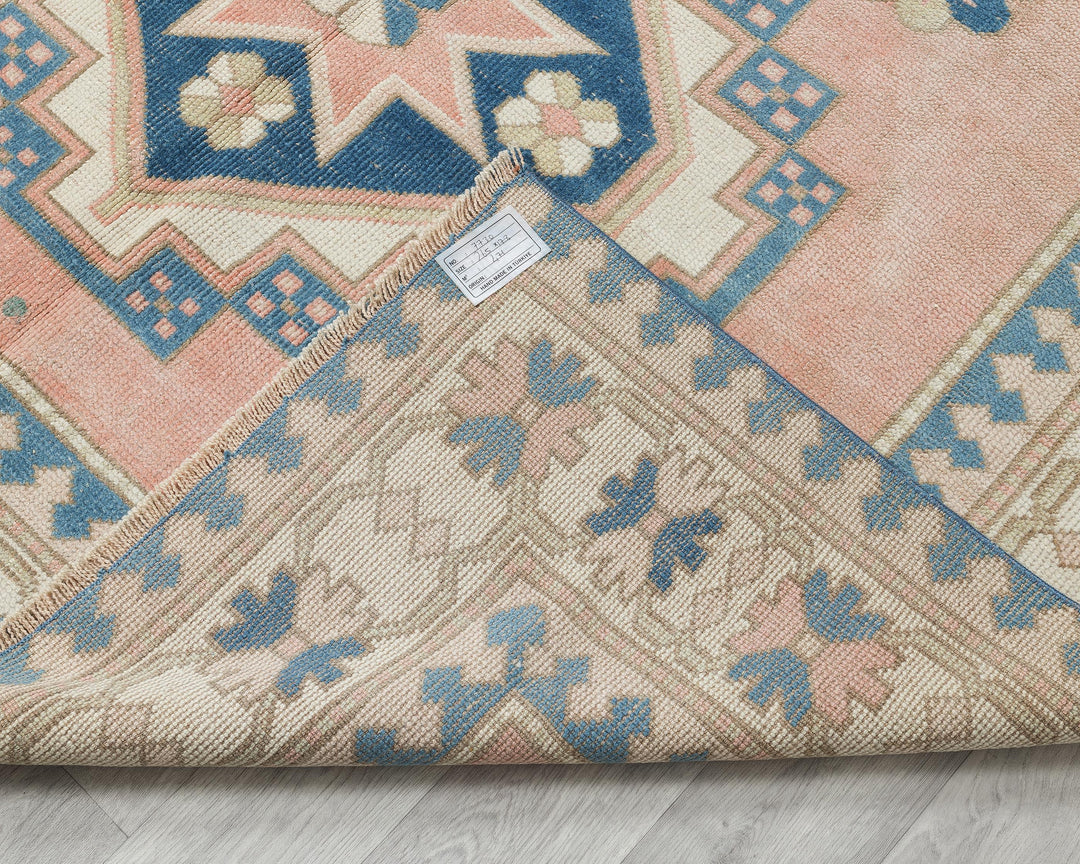 Pink Oushak Rug 8' 8" x 5' 10" | No. VR99774