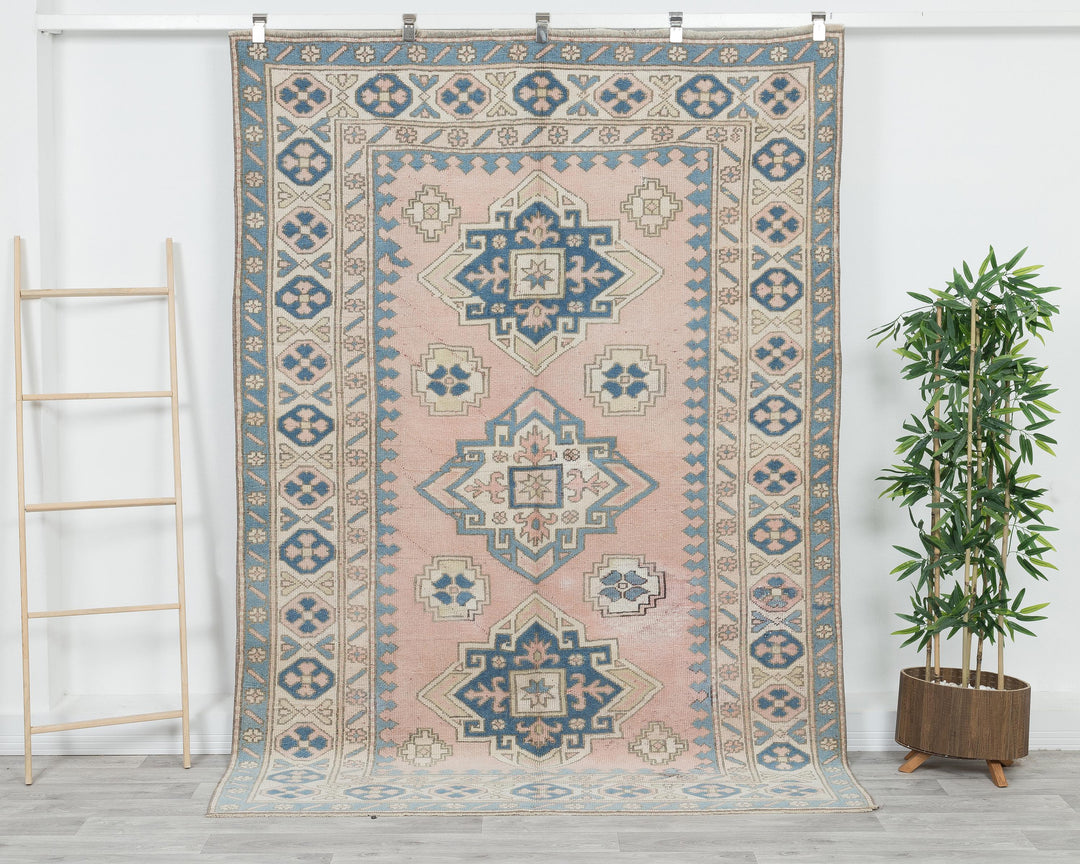 Faded Oushak Rug 8' x 5' 7" | No. VR41144
