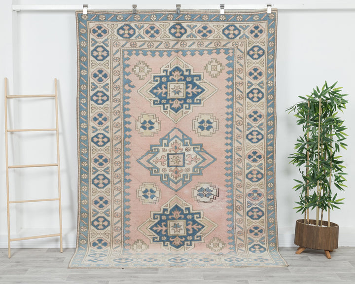 Faded Oushak Rug 8' x 5' 7" | No. VR41144