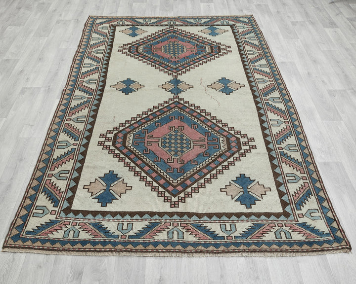 Rust Oushak Rug 7' 7" x 4' 9" | No. VR27674