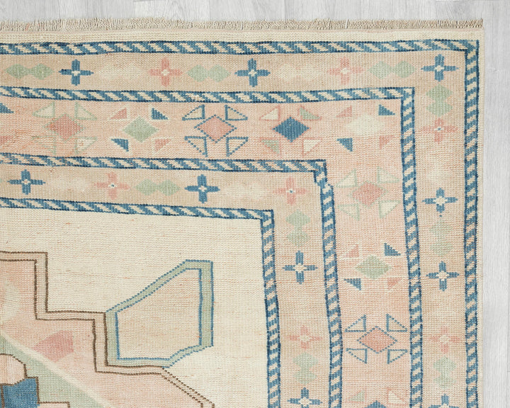 Neutral Oushak Rug 5' 8" x 7' 7" | No. VR76164