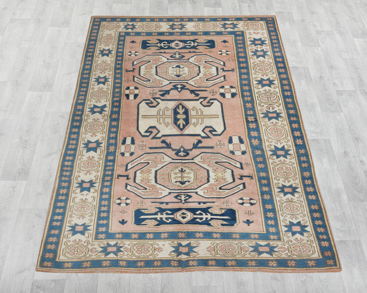 Neutral Oushak Rug 6' 7" x 8' 6" | No. VR16161