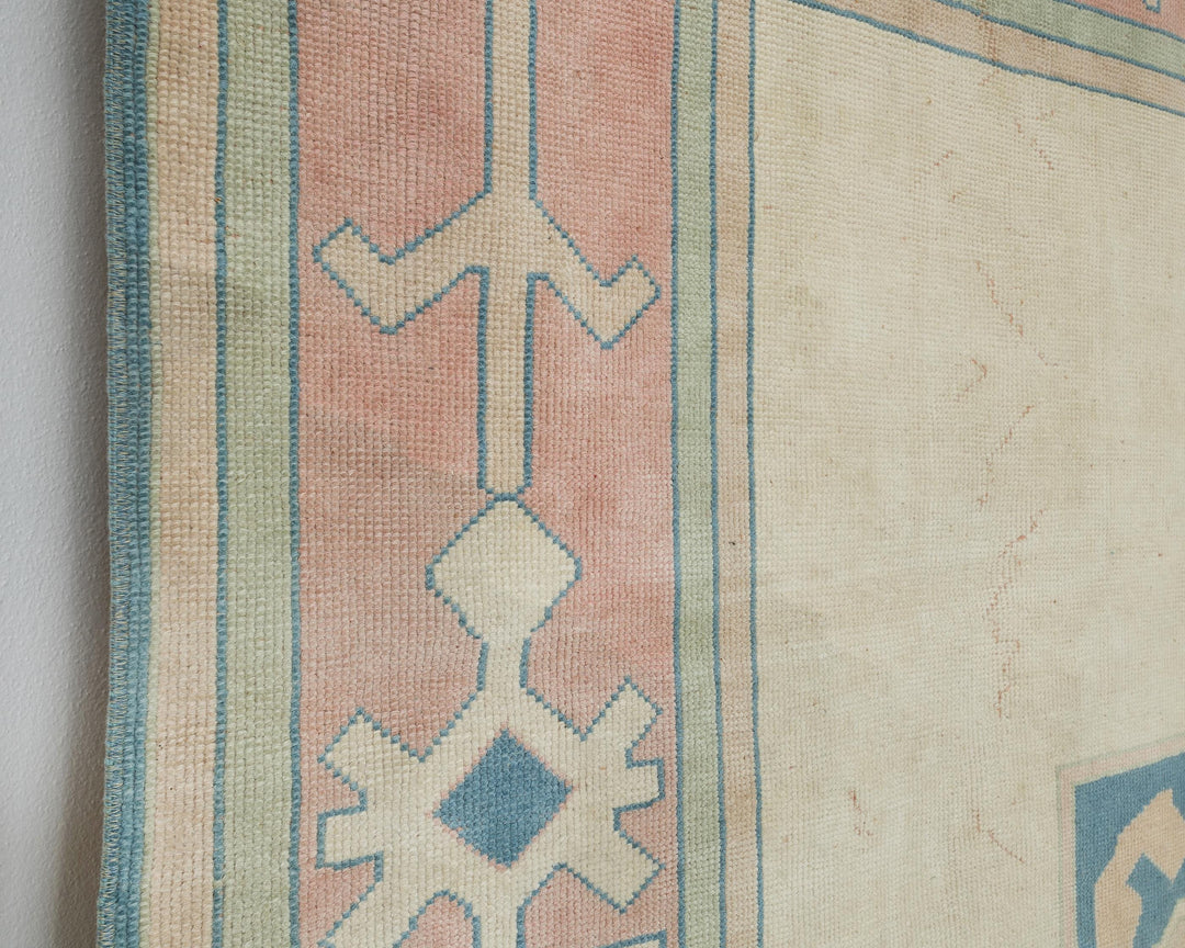 Neutral Oushak Rug 6' 7" x 8' 11" | No. VR18075