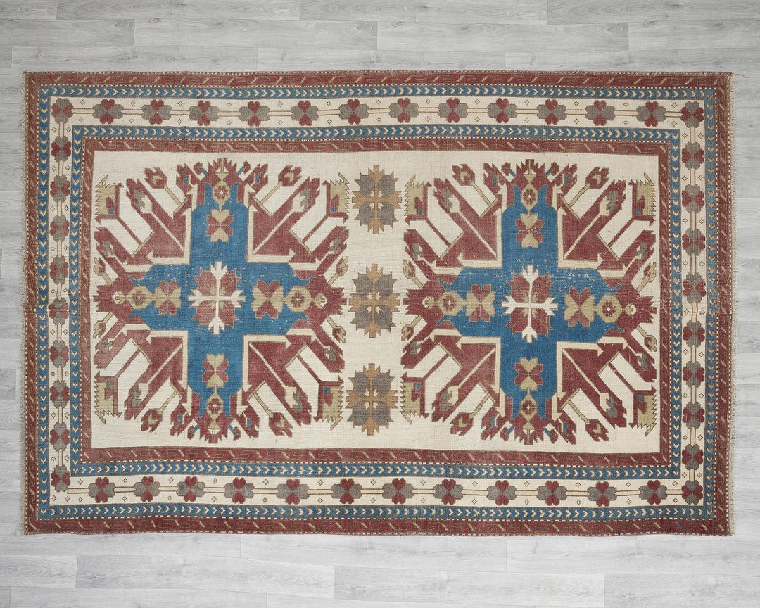 Vintage Turkish Rug 6' 4" x 9' 2" | No. VR12485