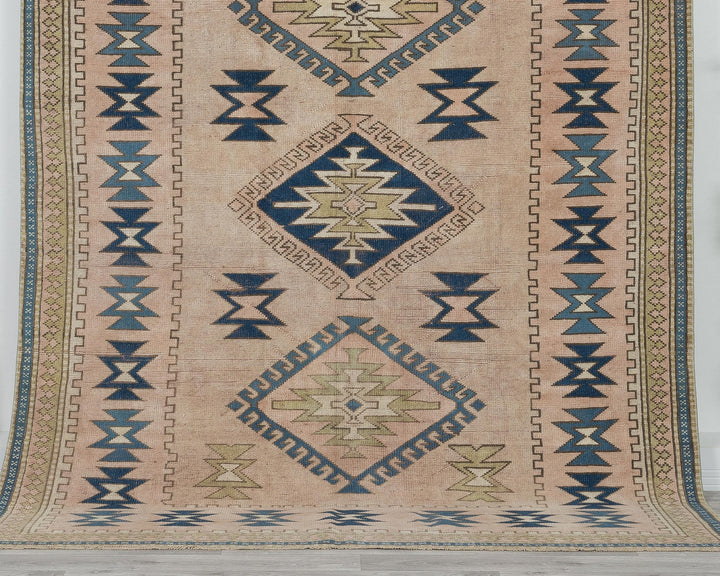 Beige Oushak Rug 6' 2" x 8' 1" | No. VR24156