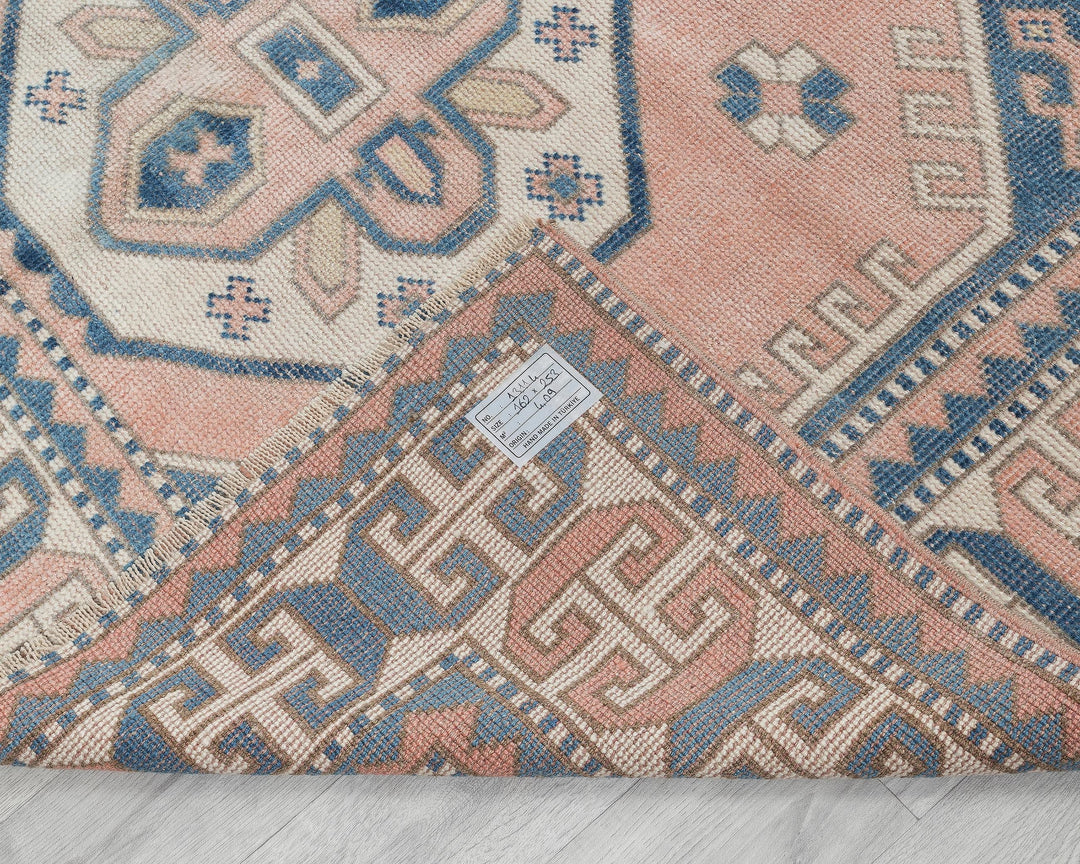 Pink Oushak Rug 5' 4" x 8' 4" | No. VR26022