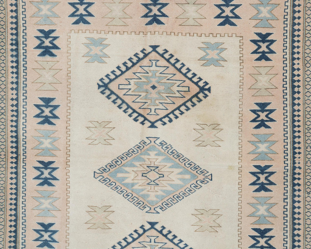 Beige Oushak Rug 5' 6" x 7' 1" | No. VR55622