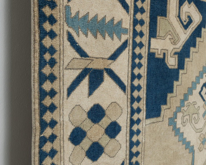 Blue Oushak Rug 6' 11" x 11' | No. VR67874