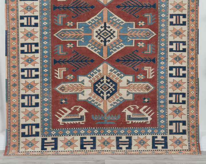 Red Oushak Rug 5' 5" x 7' | No. VR96845