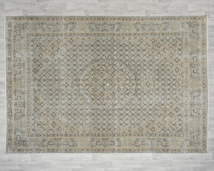 Gray Oushak Rug 7' 10" x 11' | No. VR99863