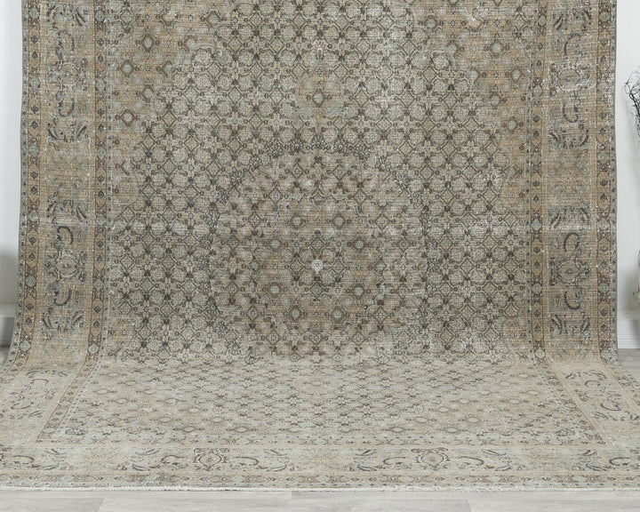 Gray Oushak Rug 7' 10" x 11' | No. VR99863