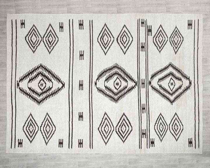 Black Kilim Rug 9' 9" x 12' 10" | No. VR51405
