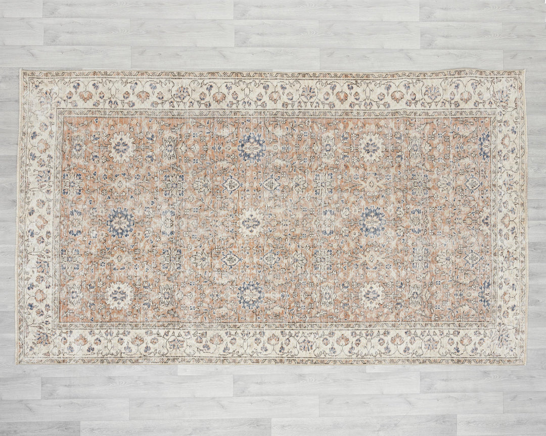 Pink Oushak Rug 8' 8" x 5' 1" | No. VR87194