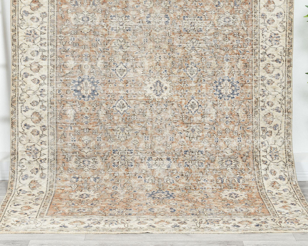 Pink Oushak Rug 8' 8" x 5' 1" | No. VR87194