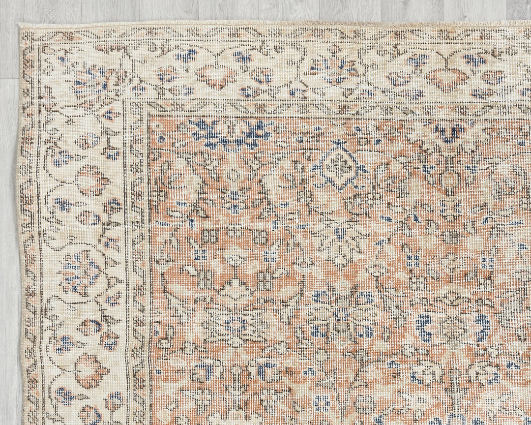 Pink Oushak Rug 8' 8" x 5' 1" | No. VR87194