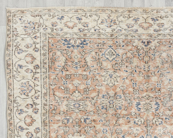 Pink Oushak Rug 8' 8" x 5' 1" | No. VR87194