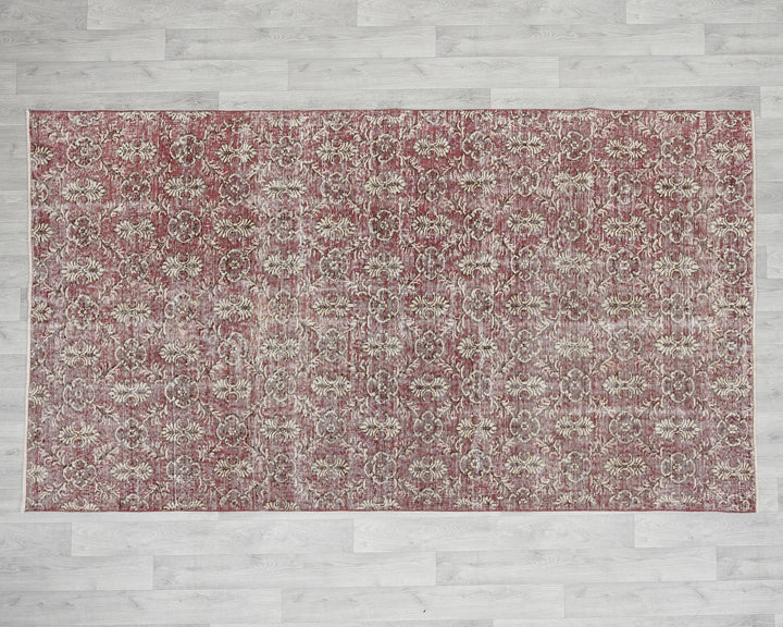 Red Oushak Rug 5' x 8' 7" | No. VR42124
