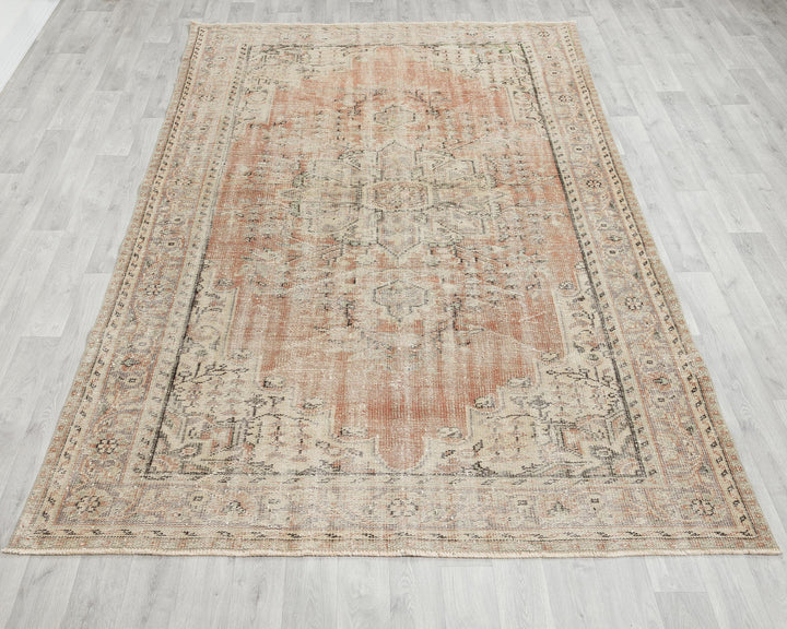Orange Oushak Rug 6' 1" x 9' 8" | No. VR26321