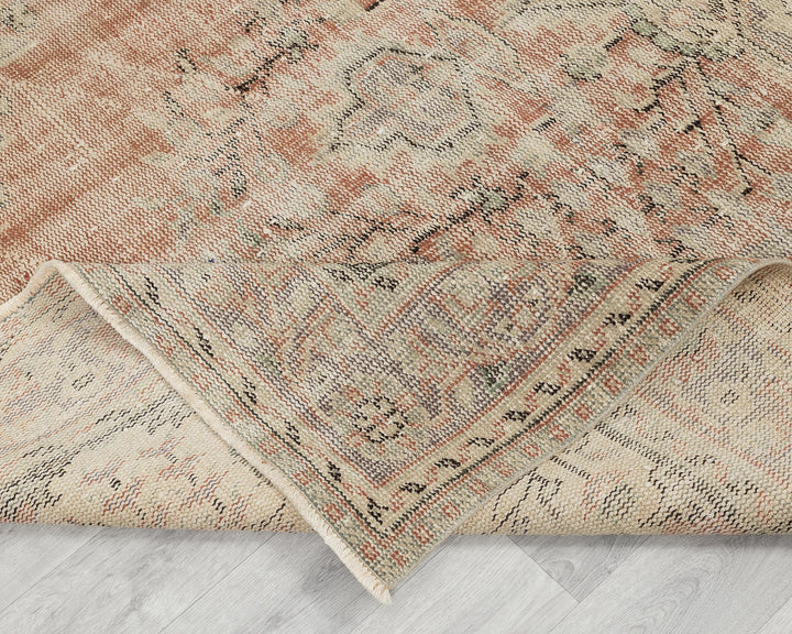 Orange Oushak Rug 6' 1" x 9' 8" | No. VR26321